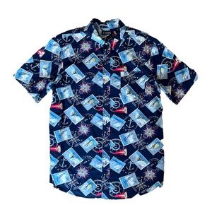 🚨🔥Men’s Chaps short sleeve sail boat tropical shirt🔥🚨
